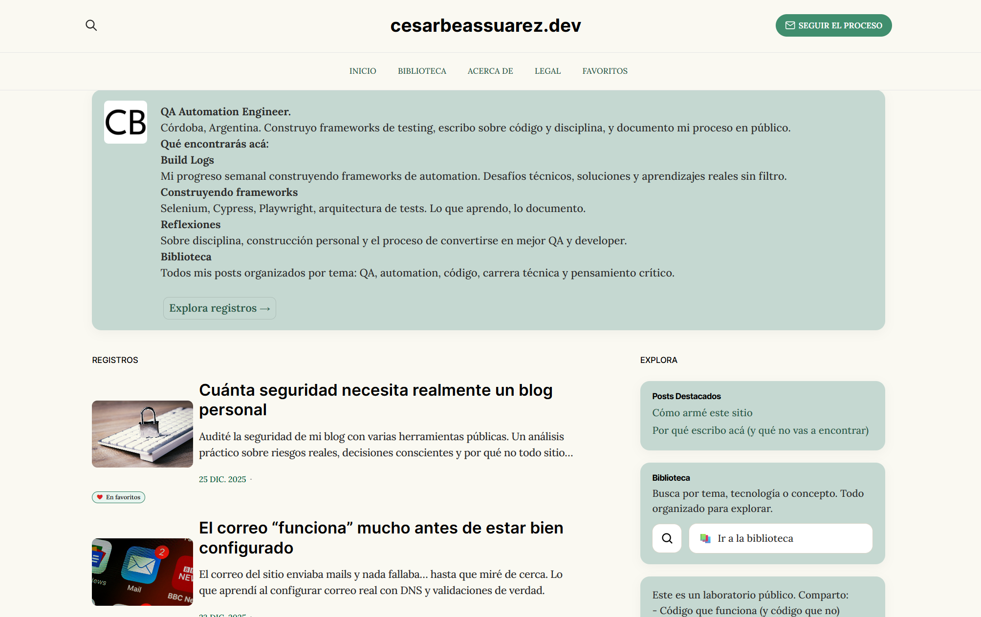 Cómo armé este sitio