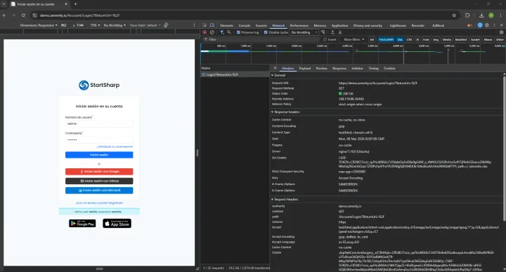 API Testing desde una app real: cómo leer el login page request en Chrome DevTools