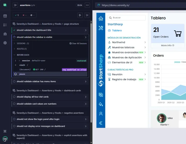 Cypress: cy.session() — login una vez, tests sin login